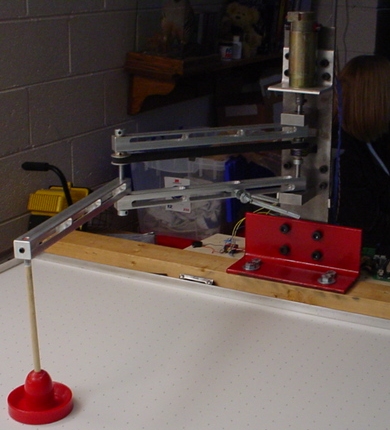 Robot Arm with Air Hockey Paddle